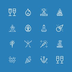 Editable 16 explosion icons for web and mobile