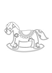 목마, 아이목마일러스트, 일러스트, 라인일러스트, 스텐실, a dummy horse