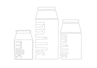 우유팩 일러스트, 우유팩, milk , milk stencil