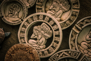 Artesanía Yucateca. Cultura Maya - obrazy, fototapety, plakaty