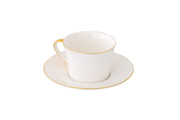 Teacup or Tea Cup Made with Ceramic Isolated on White Background