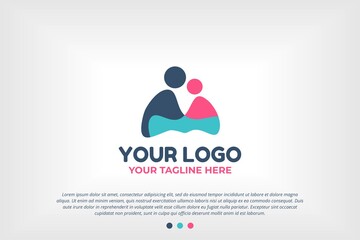 Youth People Logo Template