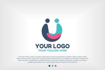 Youth People Logo Template