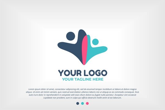 Youth People Logo Template