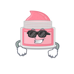 Fabulous body srub cartoon character wearing classy black glasses