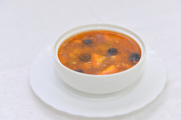 soup, food, bowl, vegetable, dinner, meal, lunch, dish, healthy, plate, vegetarian, carrot, chicken, white, cream, appetizer, hot, vegetables, diet, tomato, meat, warm, isolated, onion, pumpkin