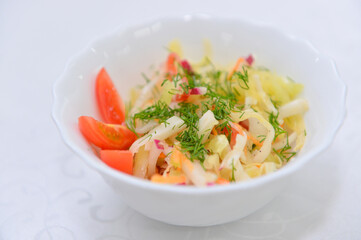 food, salad, meal, plate, dish, healthy, green, dinner, vegetable, diet, white, lettuce, fresh, cuisine, vegetables, seafood, restaurant, tomato, gourmet, lunch, appetizer, delicious, sauce, fish, chi