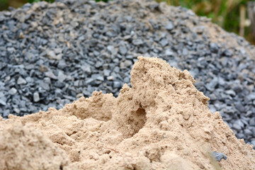 sand with a stone background 