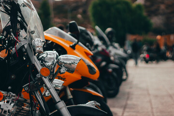 motorcycle on the street