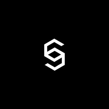 S, GG, GC, SGC, SGG, GSC, GSG initials geometrical logo and vector icon