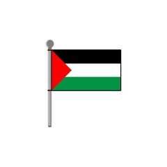 Palestinian flag vector design template illustration