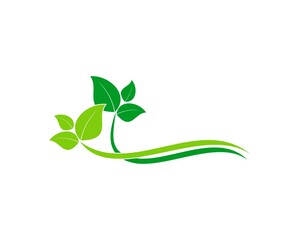 Double wave with leaf