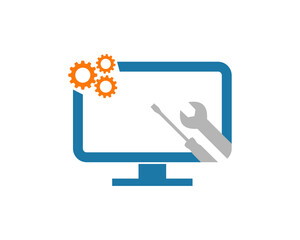 Computer with wrench and screwdriver inside