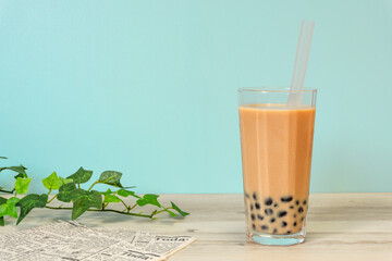 Tapioca drink. Brown.　タピオカドリンク ブラウン