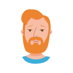 Male emoji cartoon character.