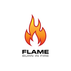 Fire Flame Logo Design Vector Template