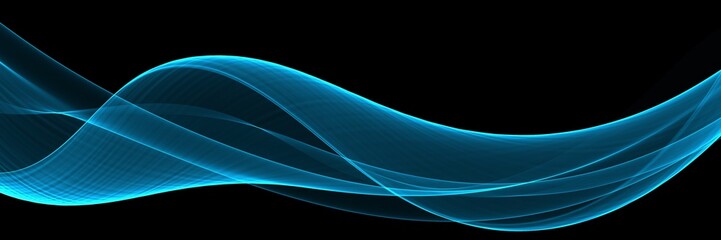 Color light blue abstract waves design
