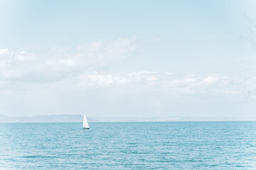 Fototapeta premium sailing boat on the sea