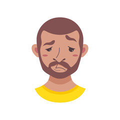 American African men facial expression