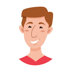 Male emoji cartoon character.