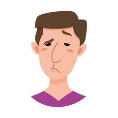 Male emoji cartoon character.