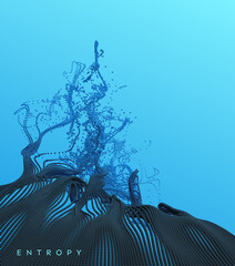 Water splash imitation. Abstract background. 3d vector illustration.