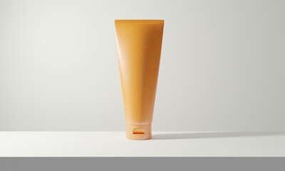 beauty treatment medical skincare cosmetic lotion cream mockup packaging in healthcare, 3d illustration rendering