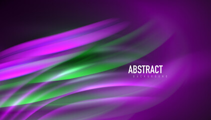Fluid wave lines background. Trendy abstract layout template for business or technology presentation, internet poster or web brochure cover, wallpaper