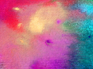 Watercolor abstract bright colorful textural background handmade . Painting of underwater world of coral reef. Modern sea scape