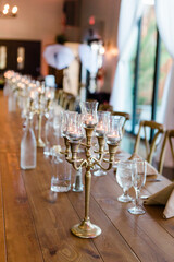 Candle holder on bar/table 