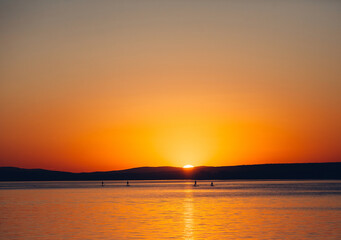 Obraz premium sunset over the sea