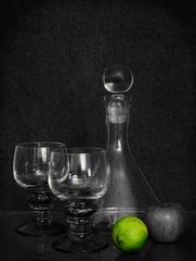 Foto auf Leinwand Black&white still with one selective colour © René