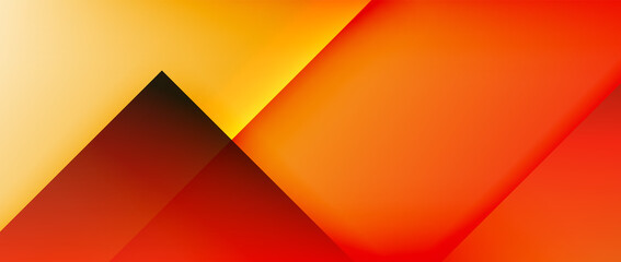 Square shapes composition, fluid gradient geometric abstract background. 3D shadow effects, modern design template