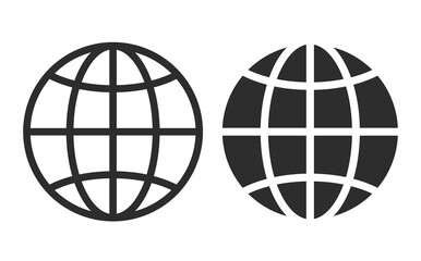 Globe vector icon