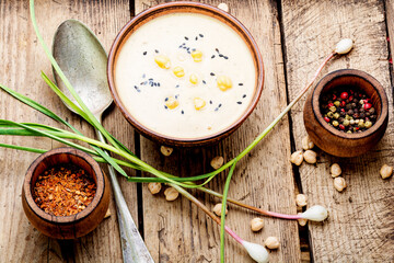 Hummus, chickpea puree