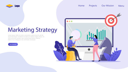 Digital Marketing Strategy Vector Illustration Concept, Suitable for web landing page, ui, mobile app, editorial design, flyer, banner, and other related occasion