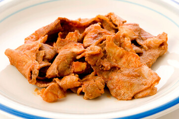 豚ロース肉のトマトケチャップ炒め