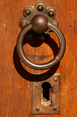 old rusty door knocker