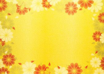 お花の金箔和紙_04_金赤白