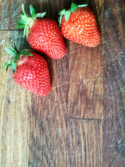 Juicy, ripe strawberries for desserts