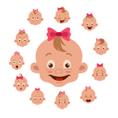 Baby facial expression