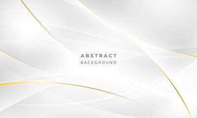 Abstract grey and gold background poster with dynamic waves. technology network Vector illustration.
