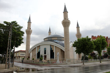 Celebi Mosque, located in the city of Konya, Turkey. It was built by Karatay Municipality between...