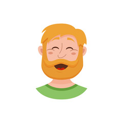 Obraz premium Beard men facial expression
