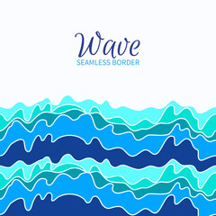 border of water wave