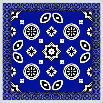 Ajrak Shawl - Sindhi Culture Fabric Pattern - Traditional Indus Valley wardrobe - print ready format. 