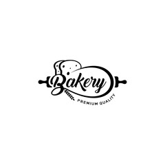 Retro bakery logo Vector Design
