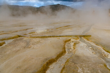 Nature and the hot springs in Guelma, Algeria.