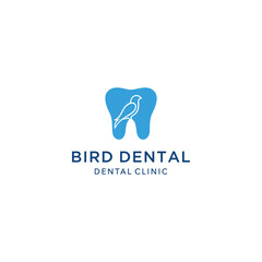 Health Logo design vector template Dental clinic with bird sign logo template 