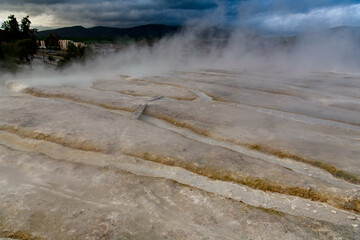 Nature and the hot springs in Guelma, Algeria.
